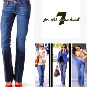 7 For All Mankind Bootcut Jeans Women’s Blue Stretch Denim Size 27
